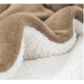 Double Layer Flannel Sherpa Fleece Throw Blanket